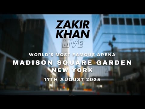 Zakir khan | ​⁠@MadisonSquareGarden Arena Show Announcement | 17th Aug 2025 thumbnail