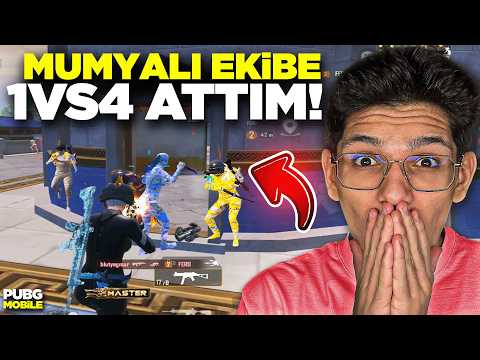 MUMYALI SAĞLAM EKİBE 1VS4 ATTIM ! - PUBG MOBİLE thumbnail