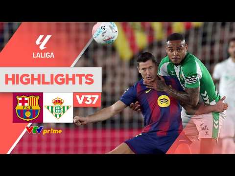 Highlights BARCELONA vs REAL BETIS | Raphinha rực sáng, lời chia tay của Lewandowski | LaLiga 25/26 thumbnail