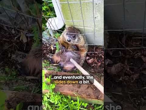 Poor little groundhog looks so scared 🥺❤️ thumbnail