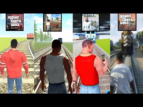 Getting Hit By The Train in Indian GTA Games ?wasted gta 5 thumbnail