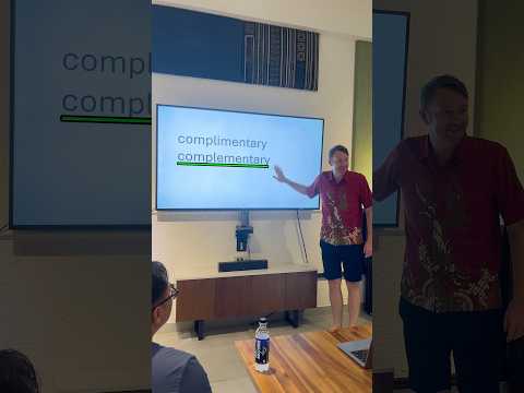 Complimentary or Complementary? ?? #english thumbnail