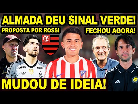 THIAGO ALMADA MUDOU DE IDEIA E DEU SINAL VERDE! NEGOCIAÇÃO FECHADA NO FLAMENGO! PROPOSTA POR ROSSI thumbnail