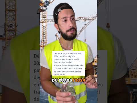 Travailler en temps de canicule 🥵 #btp #chantier #canicule #meteofrance #chaleur thumbnail