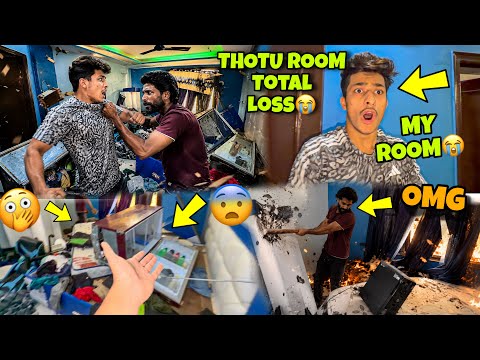 Chota bhai Room Destroyed😨 Real fight Thotu vs Sam😭 | Chota bhai Room Destroyed Bhoot nuksankardiya  thumbnail