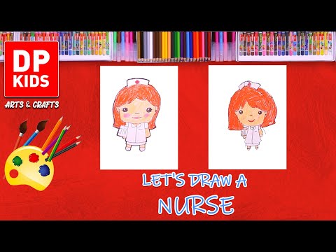 Let's draw a Nurse ?‍⚕️ | DP KIDS | ARTS | ENGLISH | 611 thumbnail