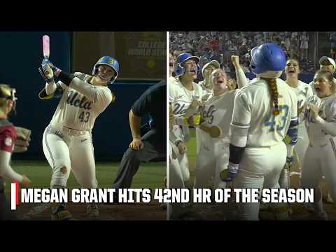 RECORD EXTENDED 🥎 Megan Grant CRUSHES her 42ND HOME RUN of the season | ESPN College Softball thumbnail