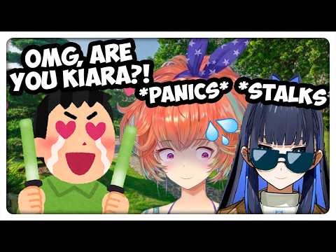 Kiara VS Kronii IRL When They Run Into A Fan: thumbnail