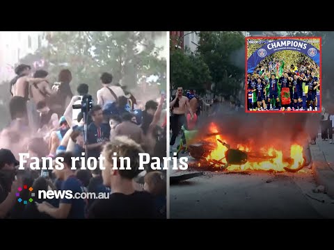 Chaos erupts in Paris as fans riot as PSG win Champions League thumbnail