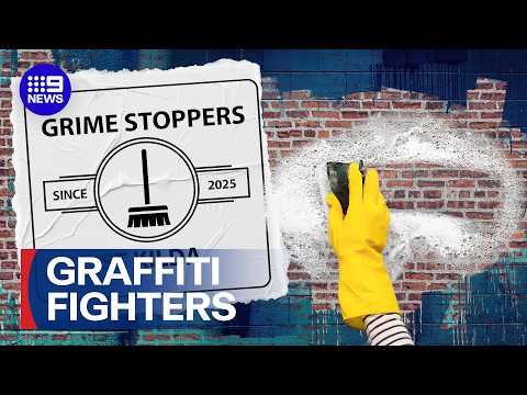 Army of volunteers waging war against graffiti | 9 News Australia thumbnail