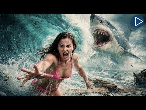 TSUNAMI SHARKS 🎬 Full Horror Movie 🎬 English HD thumbnail