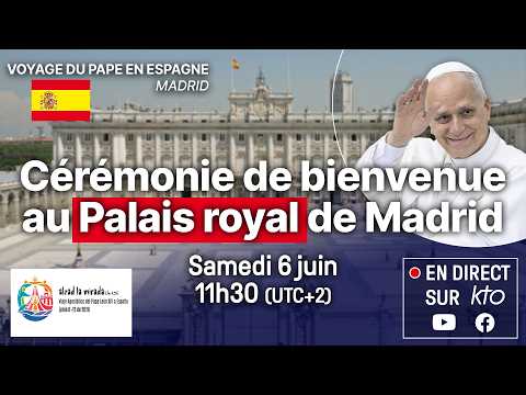 Cérémonie de bienvenue du pape #LéonXIV au Palais royal de Madrid #PapeenEspagne thumbnail