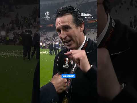 'Give them this trophy!' ? Unai Emery gives his praise to the Aston Villa fans #UEL #AstonVilla thumbnail