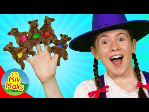 Five Little Joeys Jumping On The Bed | Kids Songs with Finger Puppets | The Mik Maks thumbnail