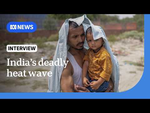 Temperatures exceed 45°C as brutal summer heatwave hits India | The World | ABC News thumbnail
