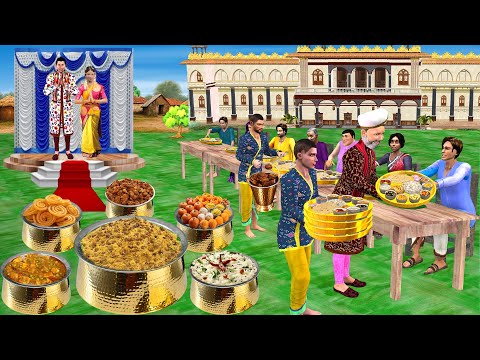 Zamindar Beti Shaadi Ka Khana Wedding Food in Golden Plate Hindi Kahani Moral Stories Comedy Video thumbnail