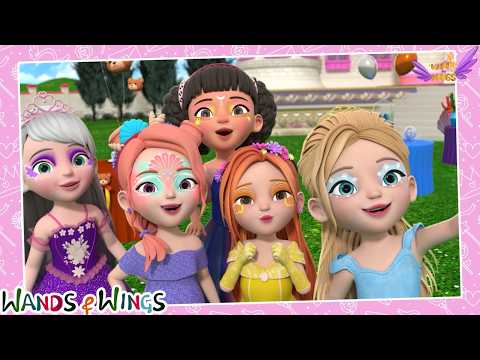 Magical Face Paint Song | Face Painting Time 🎨- Rain Rain Go Away | Kids Rhymes - Wands & Wings thumbnail