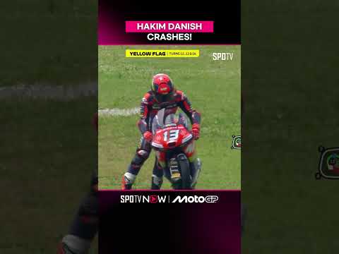 #Moto3 🏍️ – Heart-stopping moment for Hakim Danish 😱💥 thumbnail