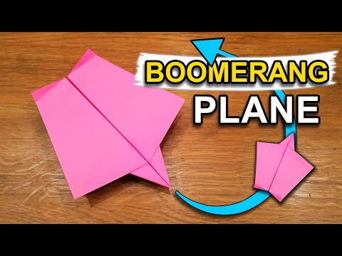 How To Make a Paper Boomerang Airplane | Really Flies Back! thumbnail