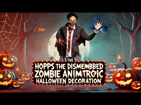 Hopps the Dismembered Zombie Animatronic Halloween Decoration || HalloweenCostumes.com 15% Off Link thumbnail