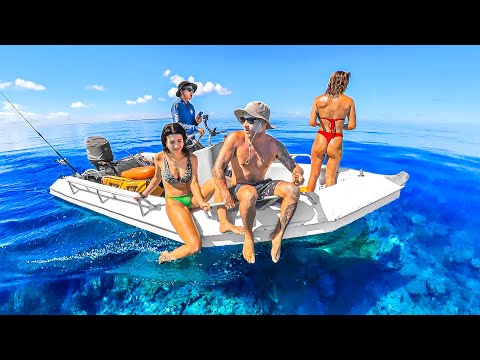 Underwater Hunting For Food In Deep Remote Ocean thumbnail