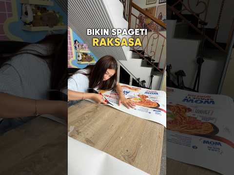 TIBA TIBA BIKIN SPAGETI RAKSASA YANG VIRAL🍝😱 HABIS DIMANA MANA thumbnail
