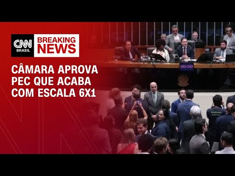 Câmara aprova PEC que acaba com escala 6x1; texto vai ao Senado | CNN BRASIL thumbnail