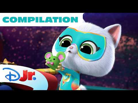 Bitsy's SuperKitties Vlogs! 🐱🎬 | Season 3 Part 2 | Compilation | @disneyjr  ​ thumbnail