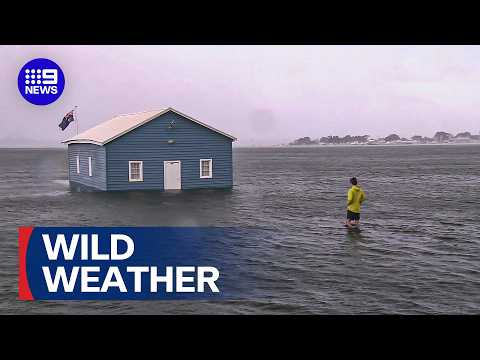 Monster storm lashes Western Australia | 9 News Australia thumbnail