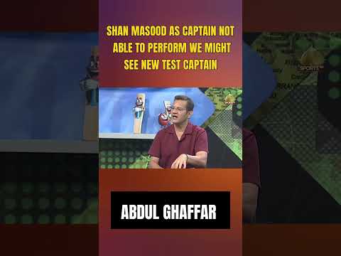 Shan Masood's performance as player and skipper is a worrying sign. Pressure is building thumbnail