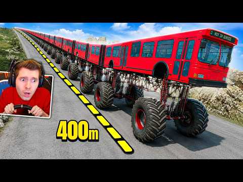 450 METROS DE ONIBUS na ladeira do BeamNG Drive thumbnail