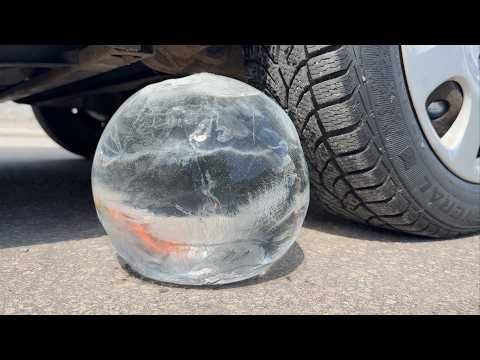 ICE COCA COLA BALLOON VS CAR, Coca Cola Zero, PowerAde, Fanta, Sprite, Fruko and Mentos Diff Unde thumbnail