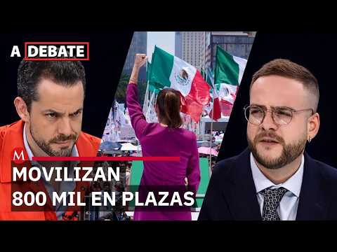 Morena moviliza 800 mil pero Sheinbaum baja 18 puntos aprobación | A Debate thumbnail