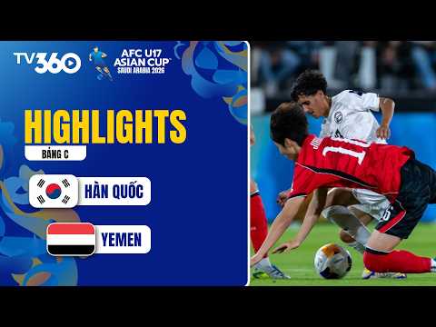 HIGHLIGHTS | HÀN QUỐC  - YEMEN | ĐẠI CHIẾN TRANH NGÔI NHÌ BẢNG | AFC U17 ASIAN CUP 2026 thumbnail