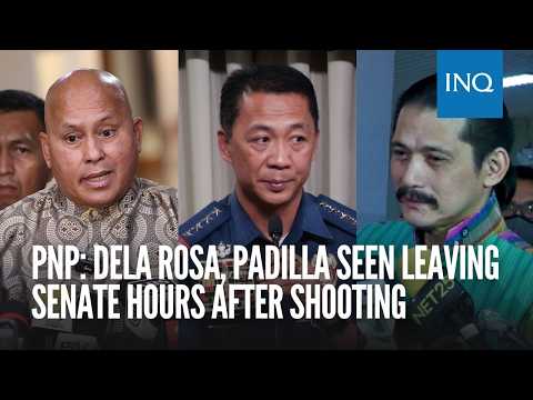 PNP: Dela Rosa, Padilla seen leaving Senate hours after shooting thumbnail