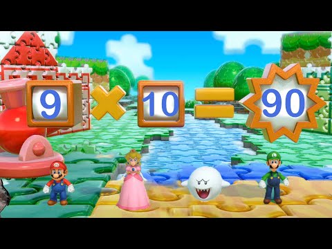 Super Mario Party - All Funny Minigames - Peach vs Mairo vs Luigi vs Boo ( Master CPU ) thumbnail