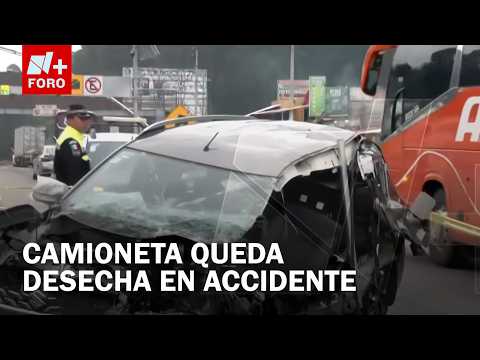 Conductor muere tras brutal accidente en la México-Puebla thumbnail