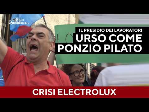 Electrolux, presidio dei lavoratori: “Da Urso un atteggiamento da Ponzio Pilato” thumbnail