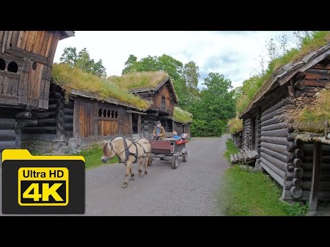 4K Beautiful Norway Village Life and Landscapes Stock Footages thumbnail