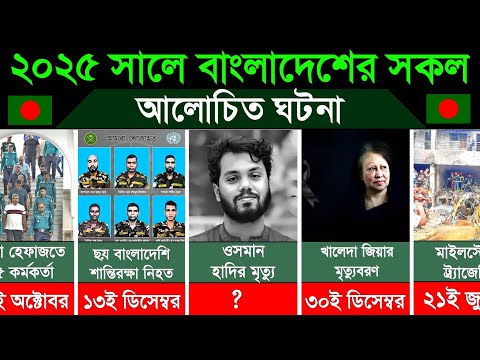 ২০২৫ সালে বাংলাদেশের আলোচিত-সমালোচিত সকল ঘটনা। বাংলাদেশের সকল ভাইরাল ঘটনা thumbnail