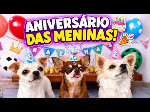 O ANIVERSÁRIO DA POLENTA, CLARA E NEVE 🎁🥳 thumbnail