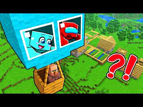 Construimos Una CASA dentro de UN GLOBO en Minecraft thumbnail