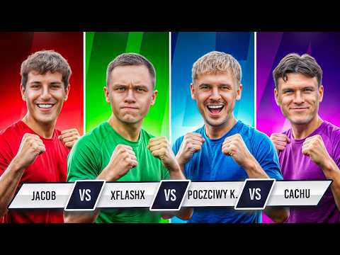 JACOB vs xFlaShx vs POCZCIWY KRZYCHU vs CACHU - LIGA YOUTUBERÓW | odc. 5 🔥 thumbnail