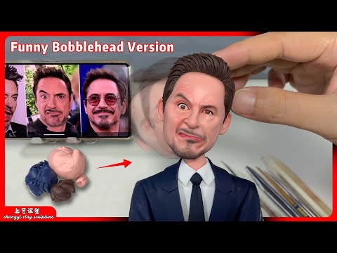 Turning Clay into a Funny Robert Downey Jr. | Handmade Clay Sculpture Process thumbnail