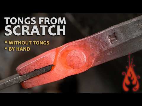 Blacksmithing - A Beginners Guide: Making Tongs Without Tongs thumbnail