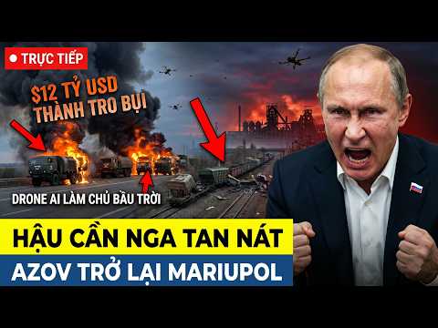 🔴TRỰC TIẾP: AZOV ĐÃ QUAY TRỞ LẠI MARIUPOL: Xóa Sổ hậu cần Donetsk - Cô lập Crimea thumbnail