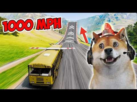 OBIT MELAKUKAN TEST MOBIL KECEPATAN 1000 TERBANG DI TANJAKAN!! - BeamNG drive thumbnail