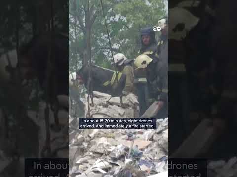 Ukrainian drones hit dormitory in Luhansk region | DW News thumbnail