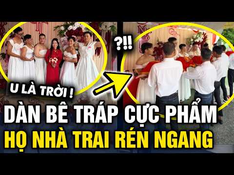 Bê tráp SANG RƯỚC DÂU, mấy ông chú GIẬT MÌNH trước cơ bắp của DÀN MỸ NỮ nhà gái | Tin 3 Phút thumbnail