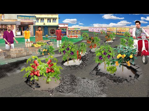 Villagers Farming On Road Construction Lalchi Sarpanch Hindi Kahani Hindi Moral Stories Comedy Video thumbnail